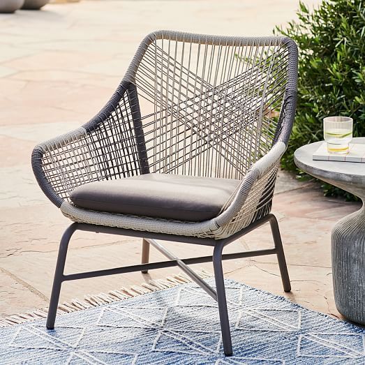 Huron Outdoor Lounge Chair & Cushion | West Elm (US)