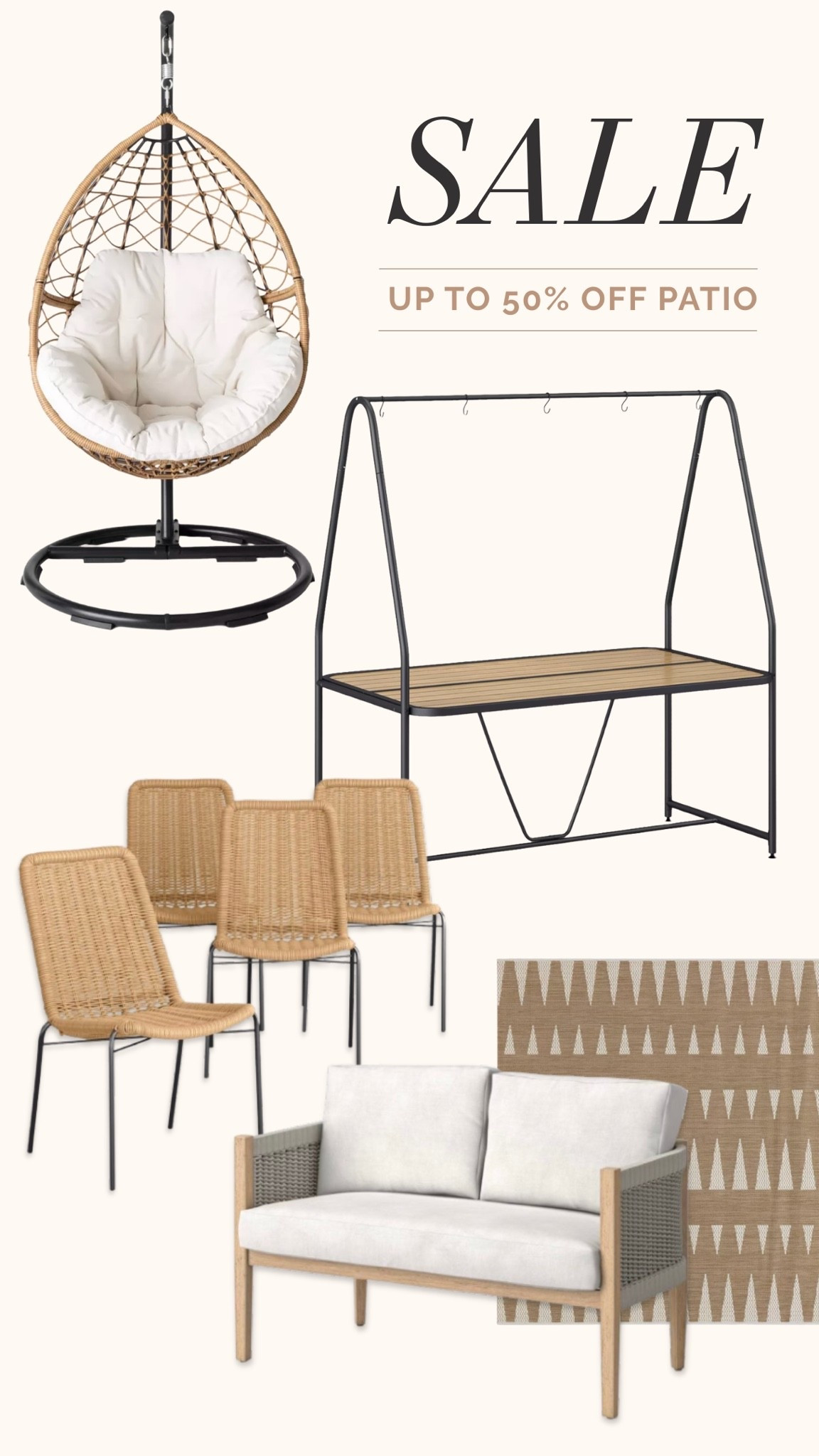 Up to 50% off outdoor furniture at Target.

#LTKSaleAlert #LTKHome