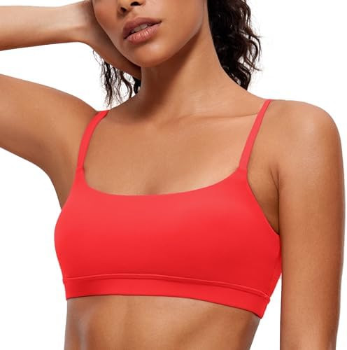 CRZ YOGA Butterluxe Scoop Neck Sports Bras | Amazon (US)