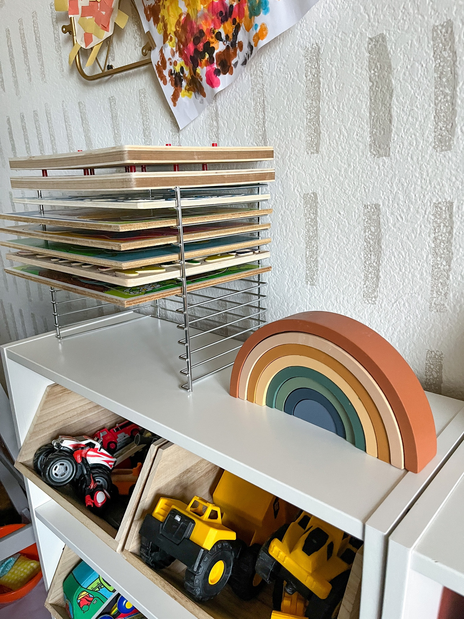 This puzzle organizer is so handy for in our sons playroom. The majority of our puzzles fit in here but a couple are too big  

#LTKkids #LTKhome #LTKfamily