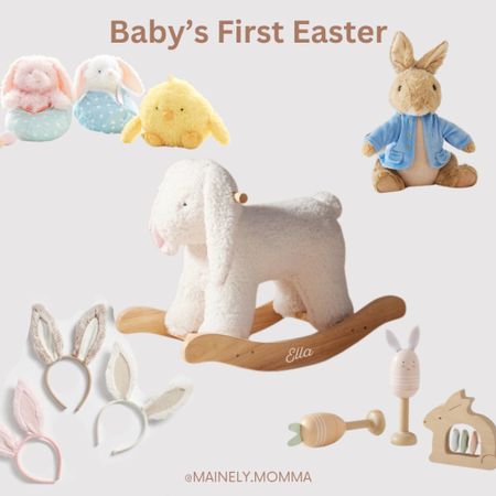 Baby's first Easter 
Easter gift ideas for the baby's in your lives! 

#easter #eastergift #easterbasket #easterbasketstuffers #baby #firsteaster #kids #moms #momideas #potterybarn #potterybarnkids #pbkids #pbkidsfinds #peterrabbit #gifts #trending #favorites #bestsellers #spring 

#LTKkids #LTKbaby #LTKSeasonal