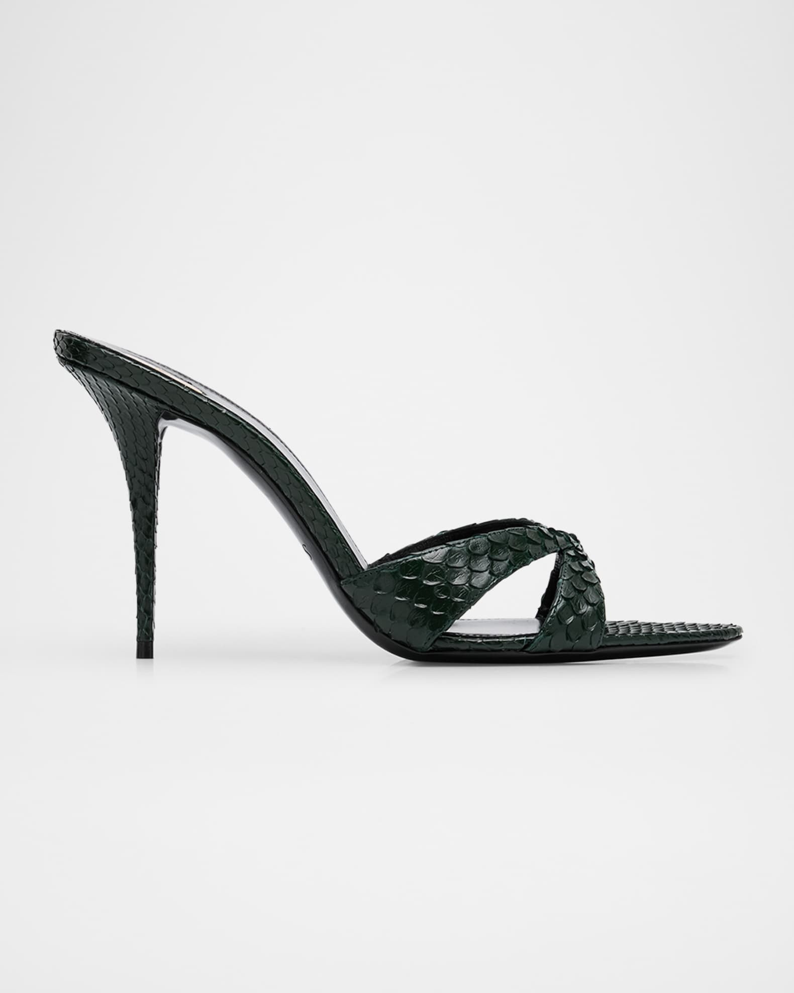 Kirat Snake Mule Sandals | Neiman Marcus
