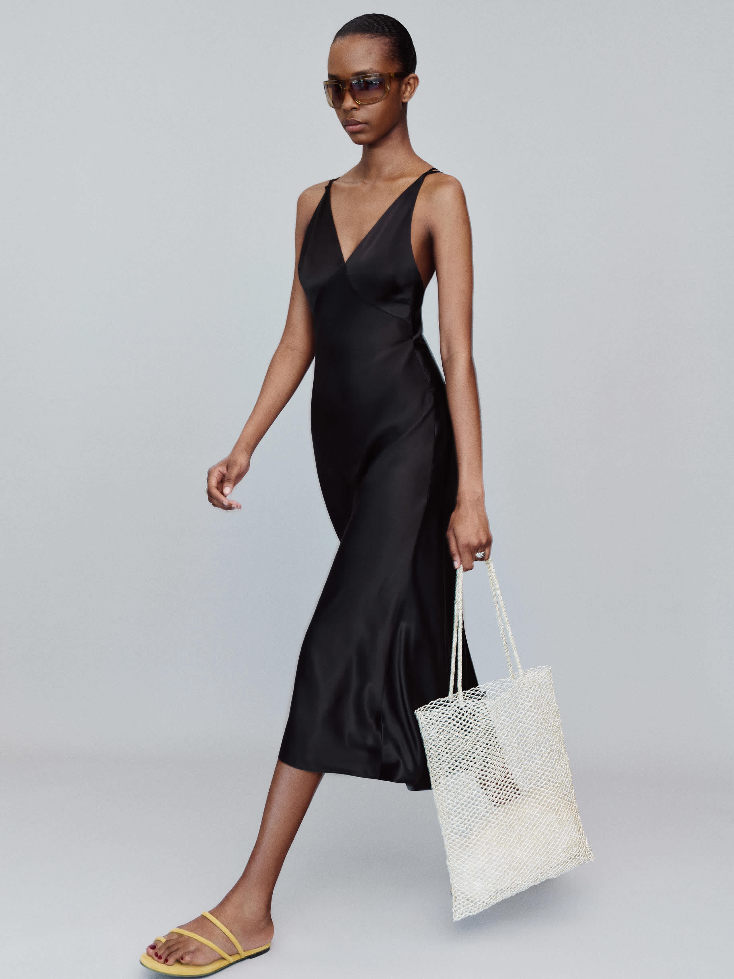 Reformation Anaya Silk Dress Black XL | Reformation (Global)