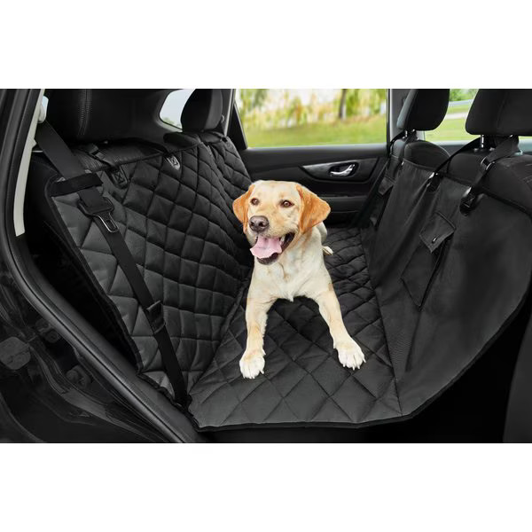 Frisco Quilted Water Resistant Hammock Car Seat Cover, Black, Regular | Chewy
