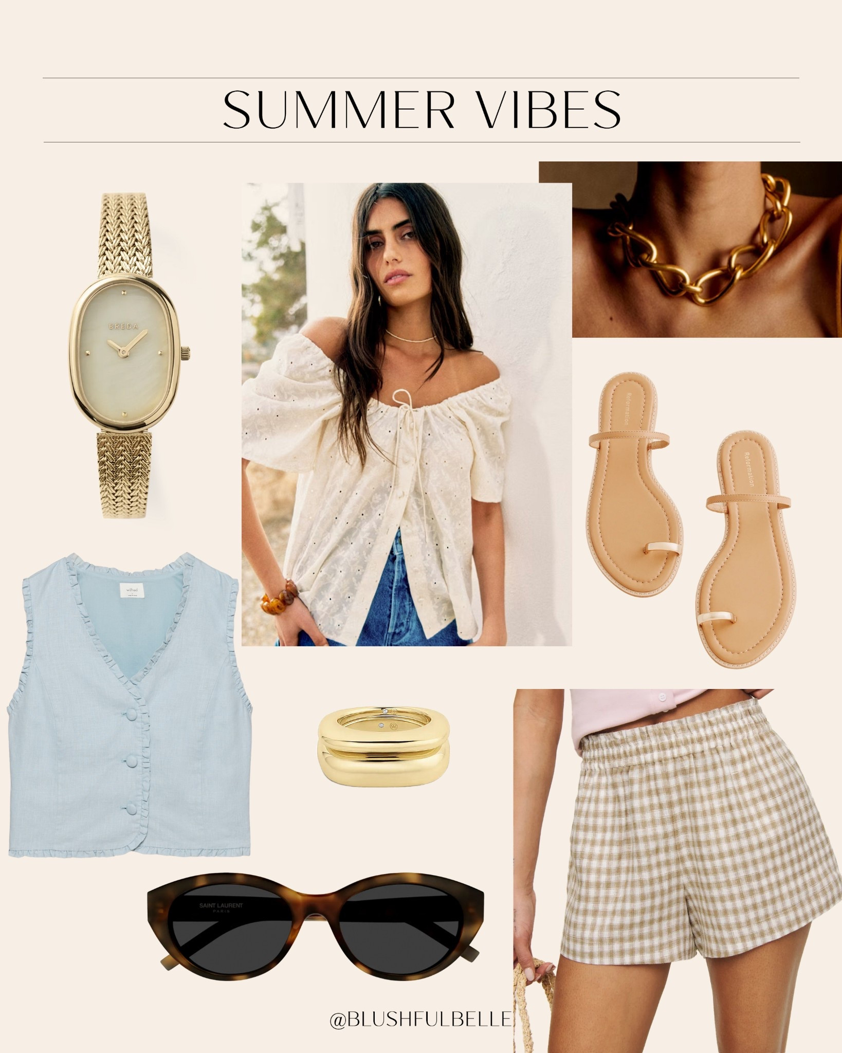 My ideal summer outfit is equal parts effortless + chic 🫶🏻 I love this linen gingham shorts and think that both of these tops will look so cute with them! 

#LTKStyleTip #LTKShoeCrush #LTKSeasonal