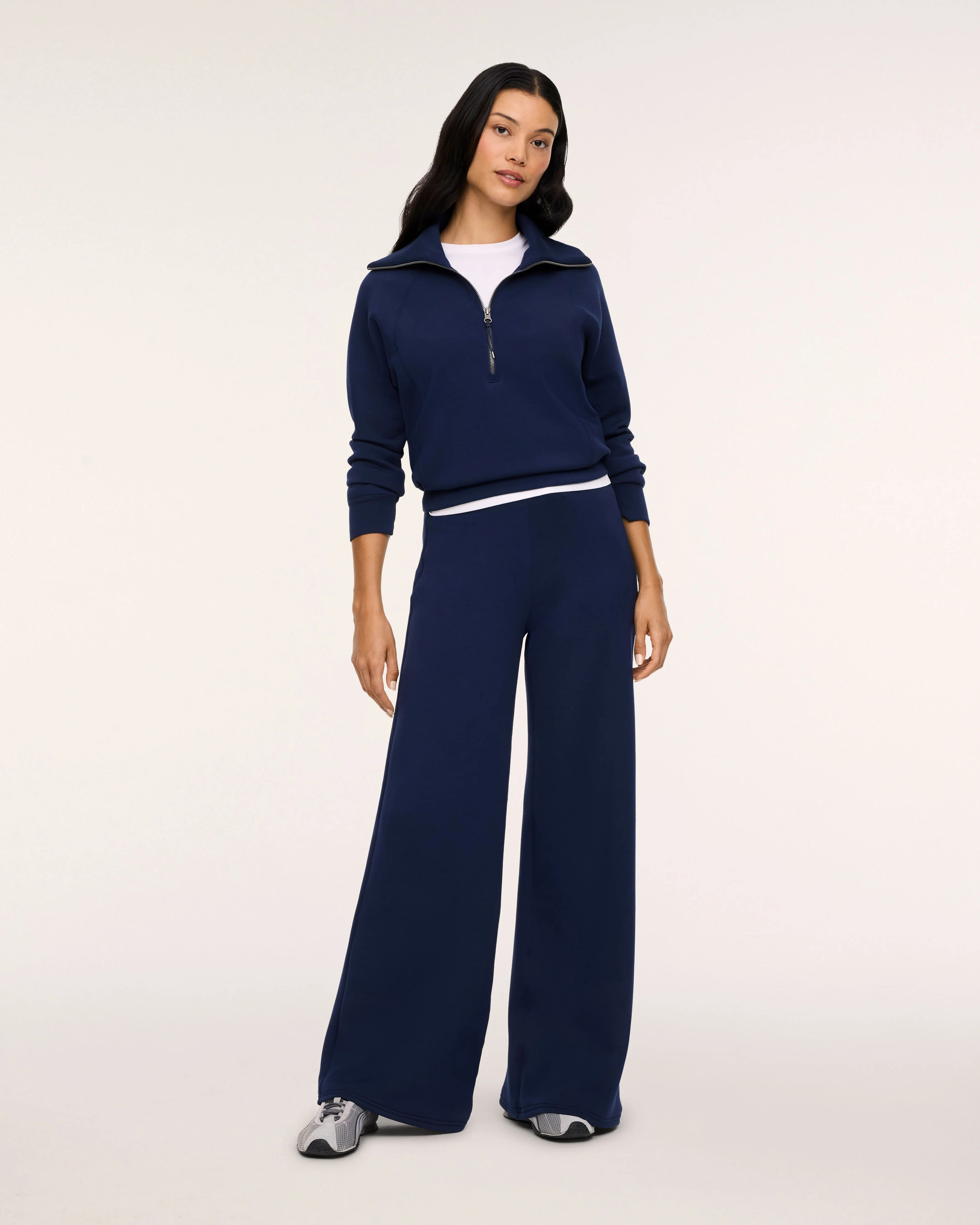 SPANX AirEssentials® Wide Leg Pant | Timeless Navy Petite / 2X | Spanx