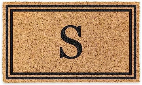 COCO MATS 'N MORE Personalized Coco Coir Front Door Mat – Monogrammed Welcome Porch Mat for Hom... | Amazon (US)