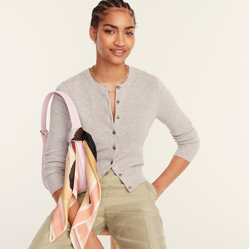 Silk-blend cardigan sweater | J. Crew US