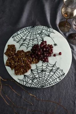 Spider Web Marble Serving Board | Anthropologie (US)