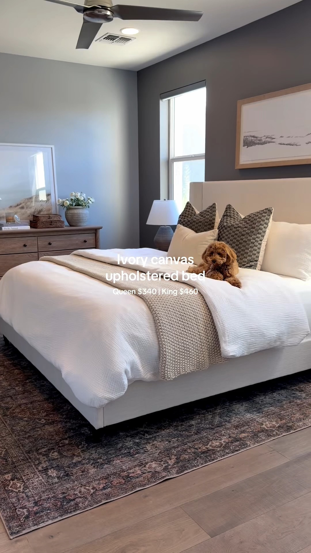 Love love love this affordable bed frame from Wayfair! Plus no box spring needed. Linked in my bio on my LTK 🤍

#homedecor #homeinspo #affordablefurniture #bedroom #anaupholsteredwingback @Wayfair

#LTKHome