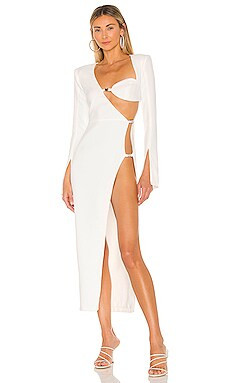 NBD Senna Maxi Dress in Ivory from Revolve.com | Revolve Clothing (Global)