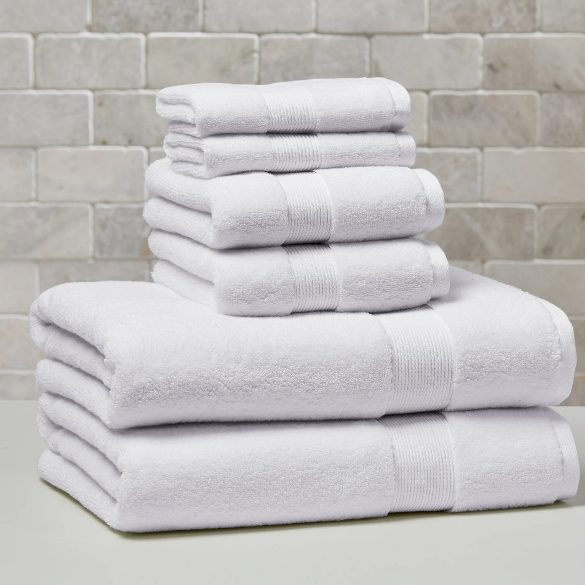 Better Homes & Gardens Signature Soft Solid 6 Piece Towel Set,Arctic White | Walmart (US)