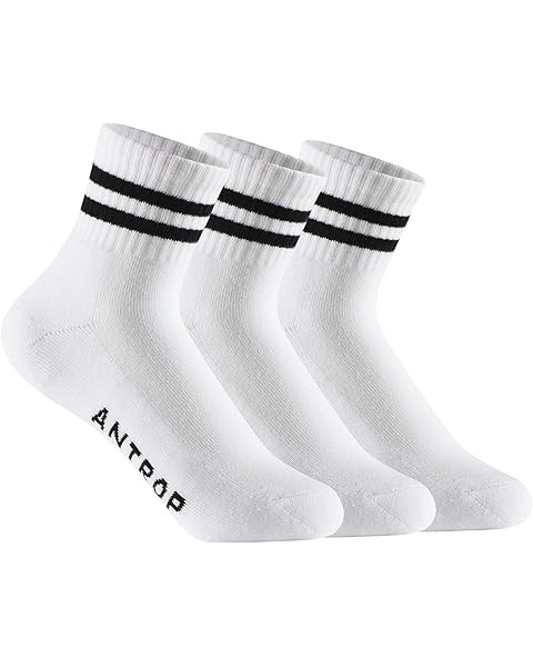 Quarter Crew Cotton Heel Tab Athletic Running Cushion 6 Pairs Socks, White, 9-12 | Amazon (US)