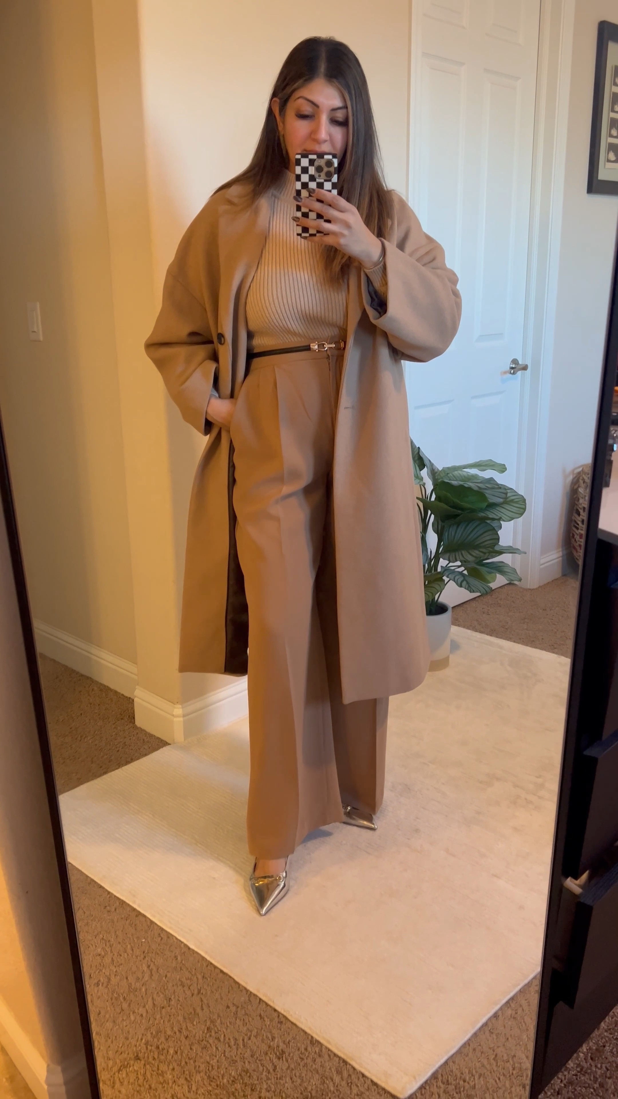 This outfit is on sale. Midsize Winter workwear, camel coat, wide leg work trousers 



#liketkit #LTKmidsize #LTKsalealert #LTKworkwear


#LTKSpringSale #LTKMostLoved #LTKfindsunder50