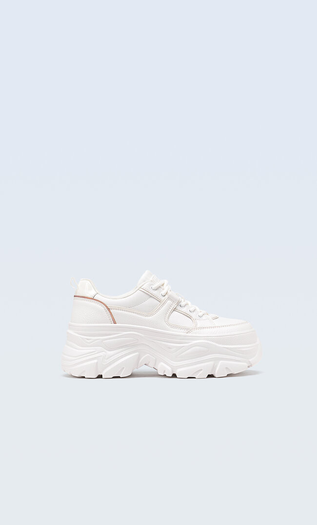 XL platform trainers - Women's fashion | Stradivarius United Kingdom | Stradivarius (UK)