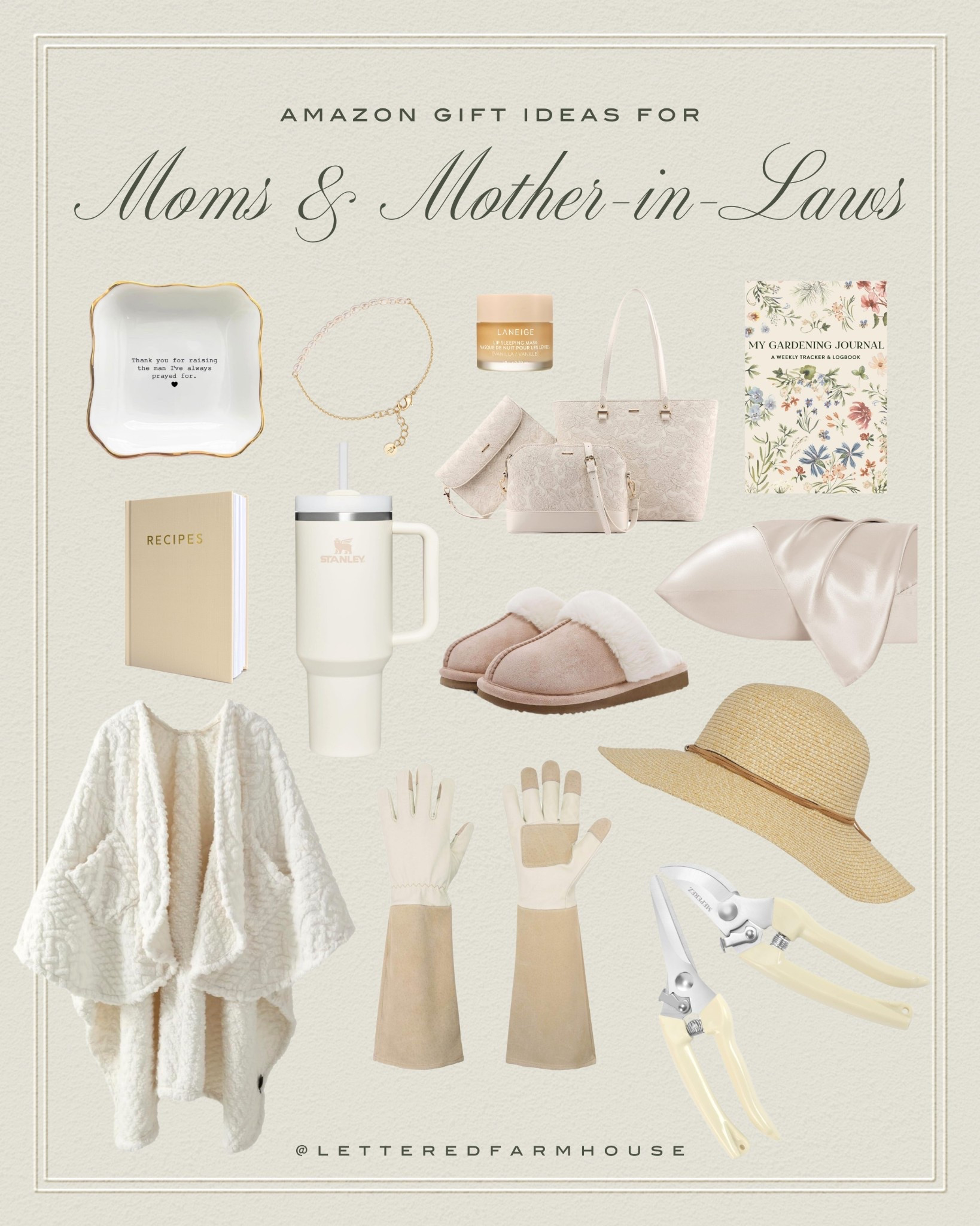 Looking for the perfect thoughtful gift for your mom or mother-in-law? This curated guide is filled with cozy, practical, and elegant finds they’ll love—from soft sherpa wraps and chic totes to garden essentials, recipe books, slippers, and self-care must-haves. These gifts are perfect for Mother’s Day, birthdays, or “just because.” Show the women who mean the most how much they’re appreciated with these meaningful gift ideas.

gift ideas for moms, thoughtful gifts for mother-in-law, gifts for moms, birthday gift ideas for mother-in-laws, cozy gifts for her, self-care gifts for women, gardening gifts for moms, practical and stylish gifts, luxury gift ideas for women, unique gifts for the women you love

Follow my LTK @LetteredFarmhouse on the @shop.LTK app to view this post and get my exclusive app-only content!

#liketkit #LTKSeasonal #LTKHome #LTKTravel
@shop.ltk
https://liketk.it/5TVCU 

#LTKmorningroutine #LTKselfcare #LTKmomlife
