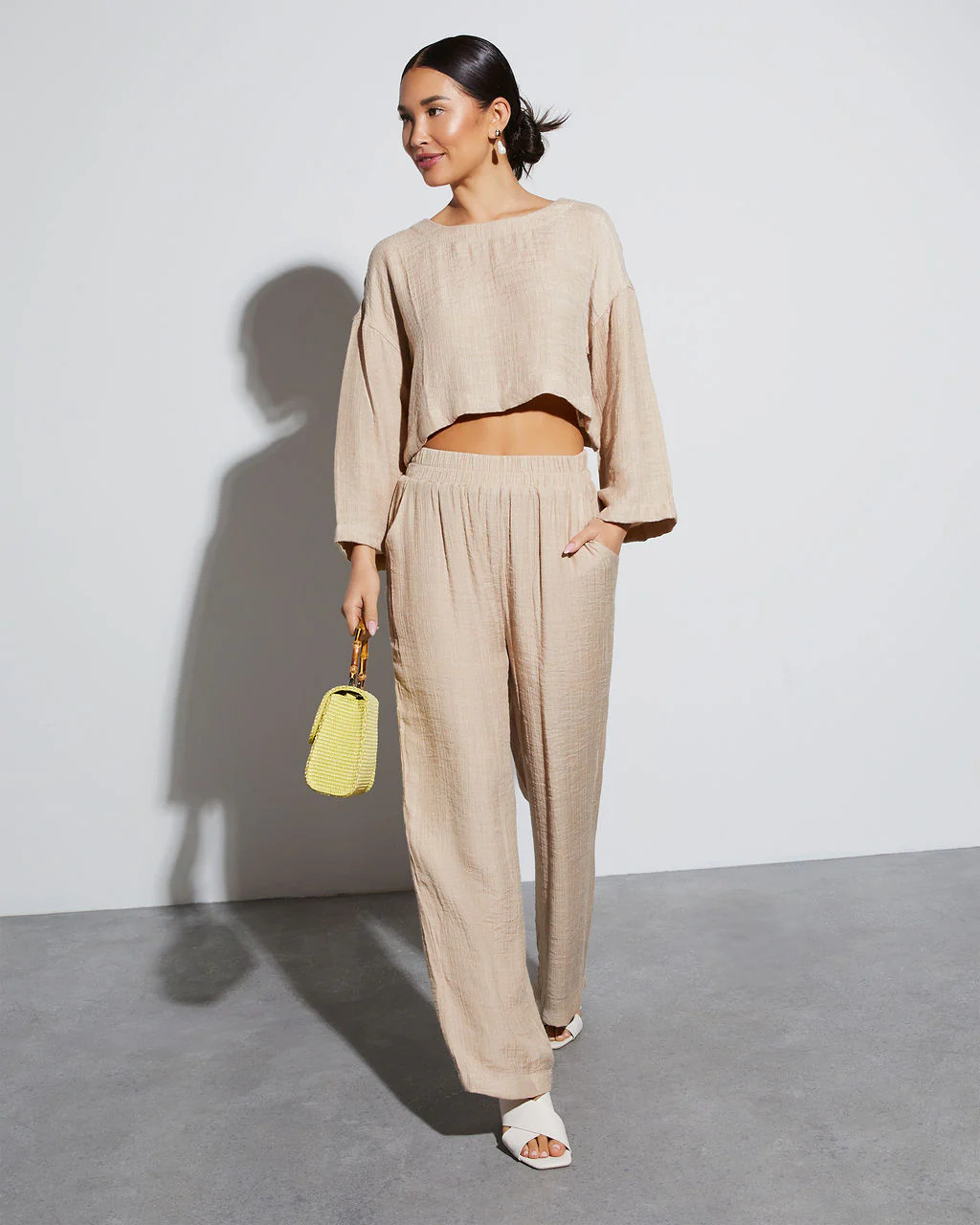 London Long Sleeve Crop Top | VICI