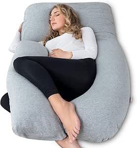 AngQi Pregnancy Pillow, U-Shape Full Body Maternity Pillow - Support Detachable Extension, Body P... | Amazon (US)