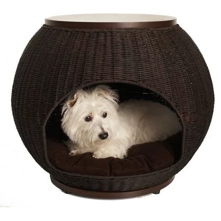 Refined Canine Igloo Pet Bed Deluxe Espresso | Walmart (US)