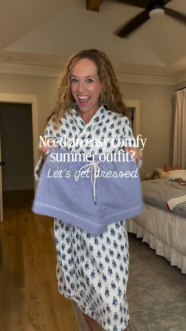 The easiest look-put-together but still so comfy outfit is elastic waist shorts and a summer sweater!

These gingham drawstring shorts are so good, I'm going back to add other colors/patterns to my cart! 🛒

If you are a petite 40+ woman looking for everyday clothes that you will wear on repeat, hit follow!

Comment easy for the links!!

Petite over 40 style, Style for petite women, midlife petite style, easy everyday outfits, summer shorts outfit, what to wear to work from home, easy everyday summer style, summer shorts style, J Crew style, J Crew outfit inspiration