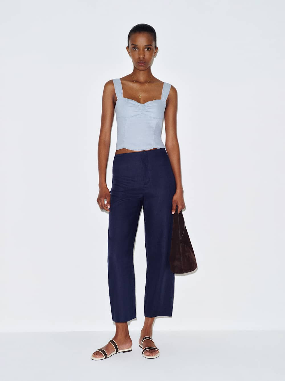Zanna Linen Top | Reformation (Global)