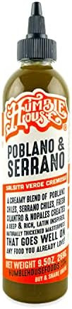 Poblano & Serrano: Salsita Verde Cremosa by Humble House (9.5oz) Oaxacan Mole Verda Meets Taqueri... | Amazon (US)
