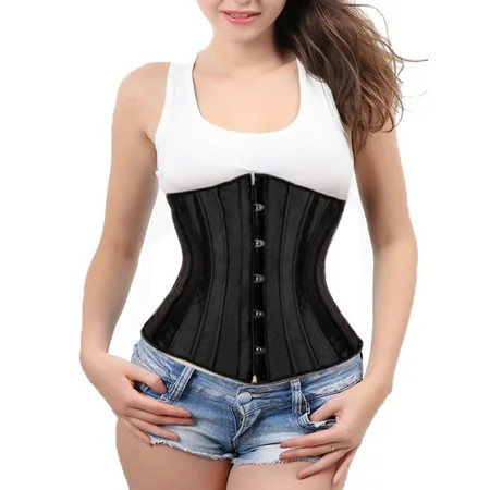 LELINTA Slim Bodysuit 24 Steel Bone Sexy Corset Bustier Underbust Satin Fabric Body Shapes Waist Cincher Women Corsage Corsets | Walmart (US)