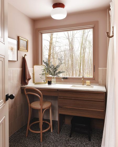 Red House bathroom reveal on the blog!

#LTKhome