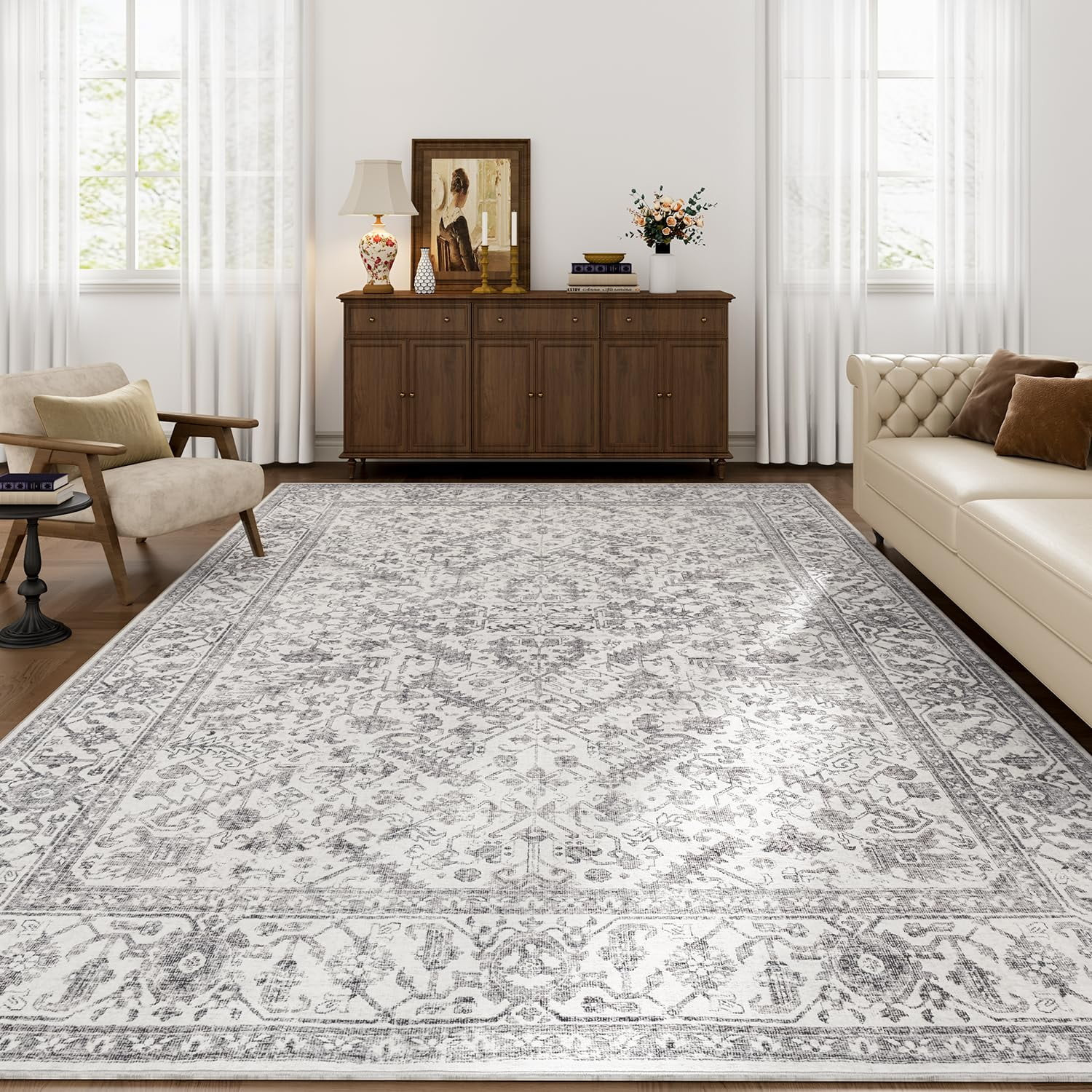SIXHOME 8'x10' Area Rugs for Living Room Washable Rugs Carpet Vintage Traditional Rugs for Bedroo... | Walmart (US)