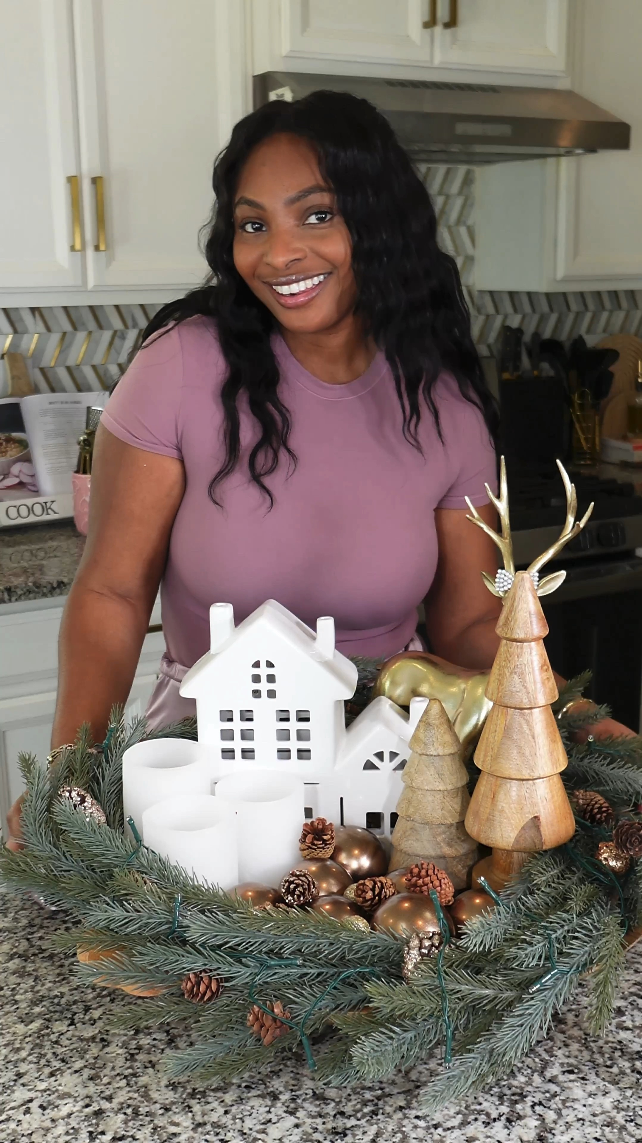 DIY Christmas Centerpiece 

#LTKHome #LTKHoliday
