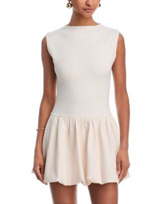 Ponte Mock Neck Bubble Mini Dress - Exclusive | Bloomingdale's (AU)
