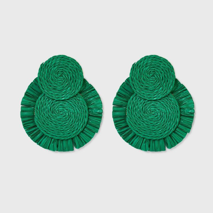SUGARFIX by BaubleBar Raffia Statement Earrings | Target