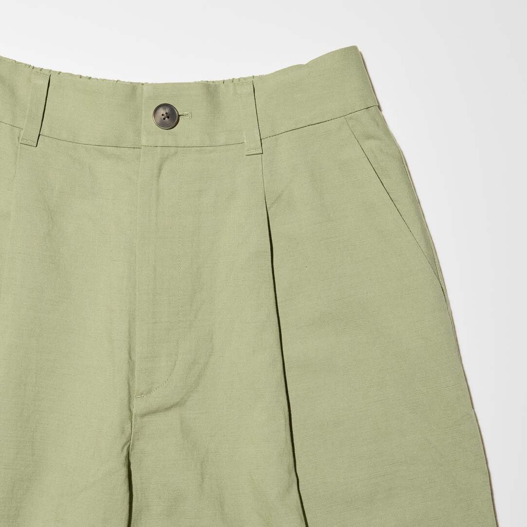 Linen Blend Pleated Tapered Trousers | UNIQLO (UK)