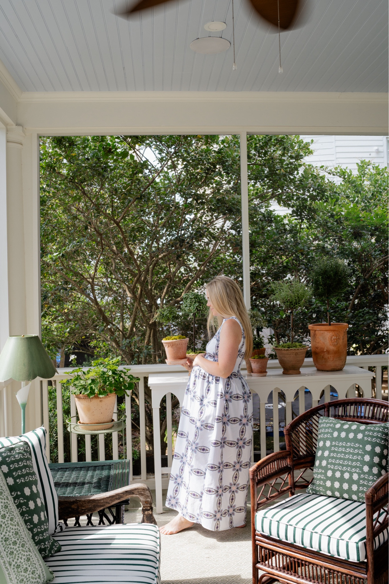 Screened in Porch reveal is finally live on COLORbyK.com! Sources and all 🌱 

#LTKHome