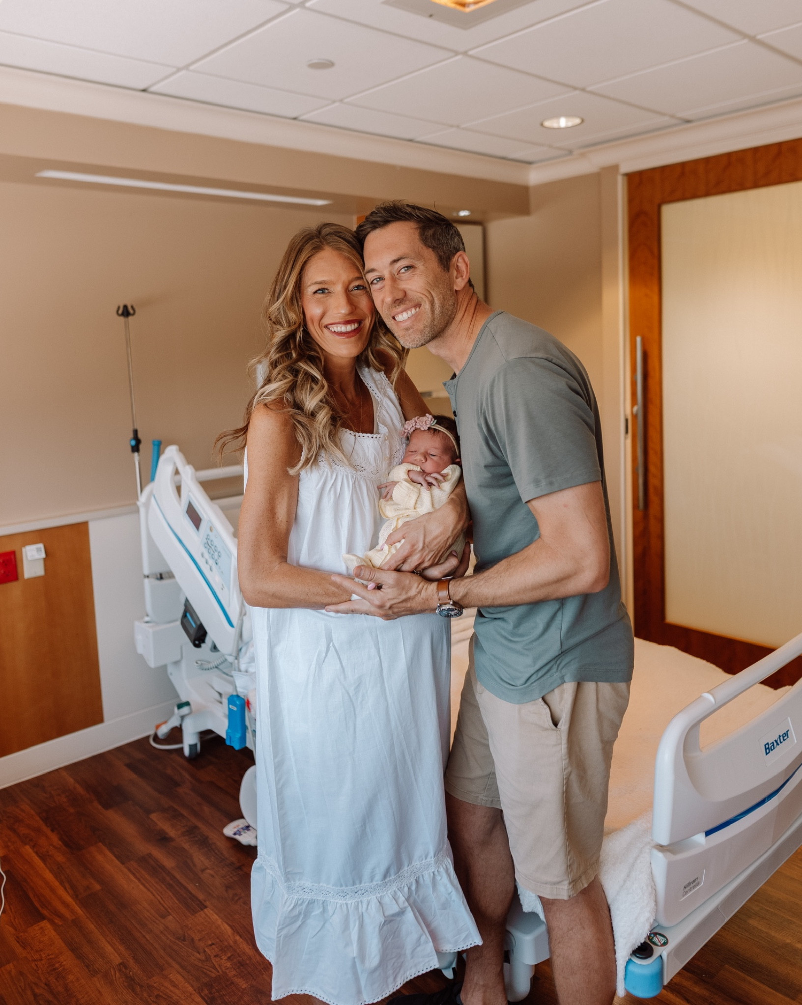 Hospital newborn photos 🤍 Wearing a small in my dress!

#LTKootd #LTKBaby #LTKTall