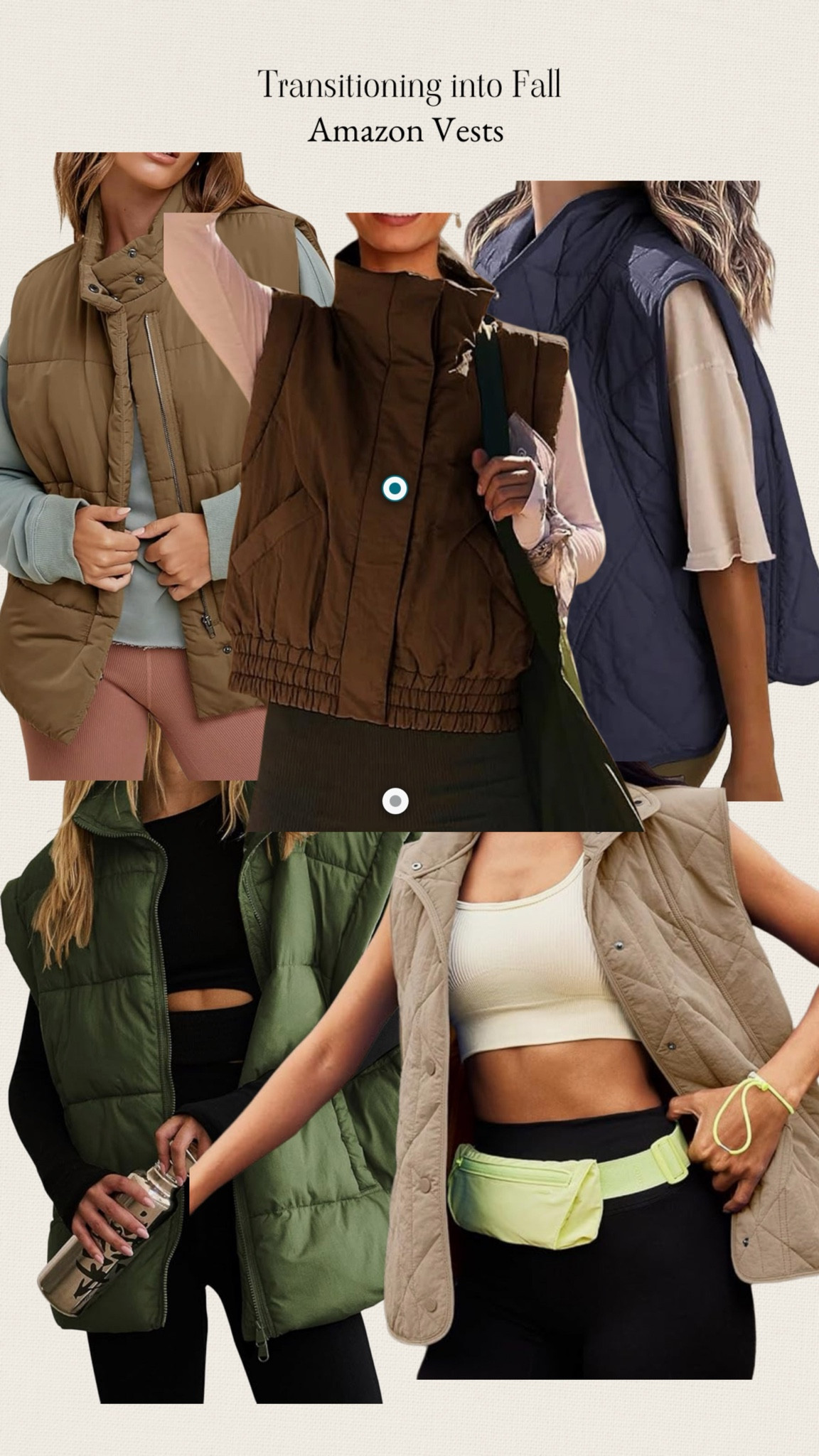 Transitioning into fall Amazon Vests

#LTKSeasonal #LTKStyleTip #LTKFindsUnder50