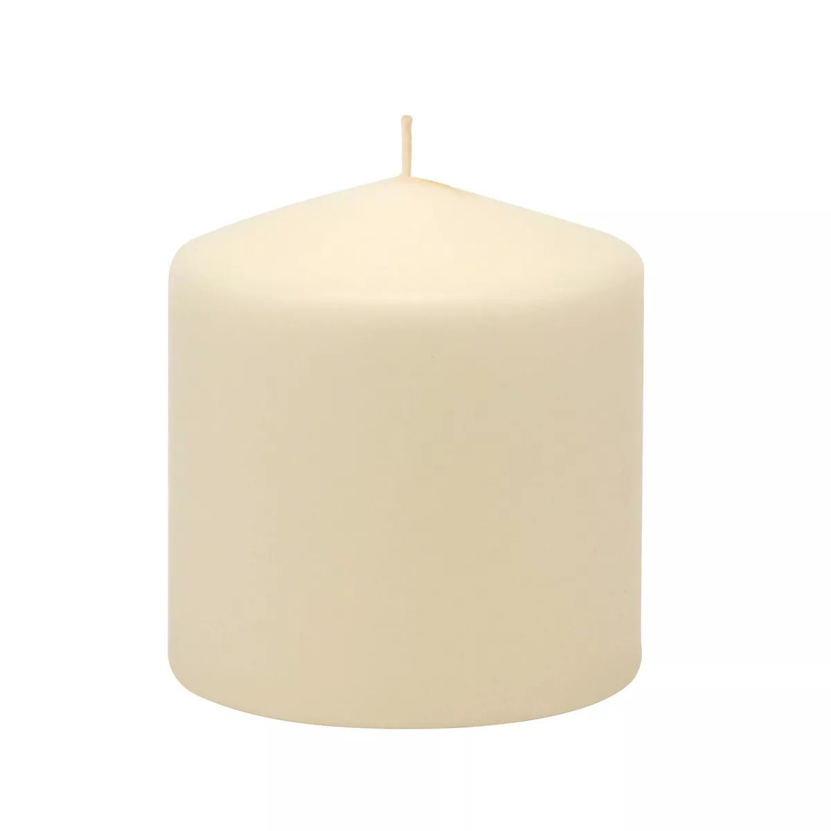 Stonebriar 3pk Tall 3'' x 3'' 18 Hour Long Burning Unscented Ivory Wax Pillar Candle: Set of 3, H... | Target
