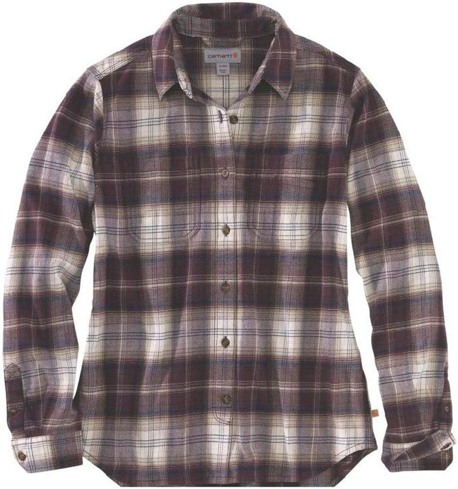 Carhartt Women's Rugged Flex Hamilton Flannel Shirt | Amazon (US)