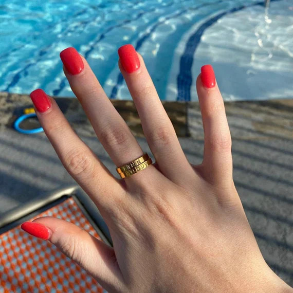 Stainless Steel Ring Custom Rings Name Ring Personalized | Etsy | Etsy (US)