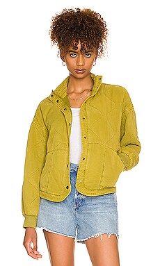 BLANKNYC Quilted Jacket in Salted Lime from Revolve.com | Revolve Clothing (Global)