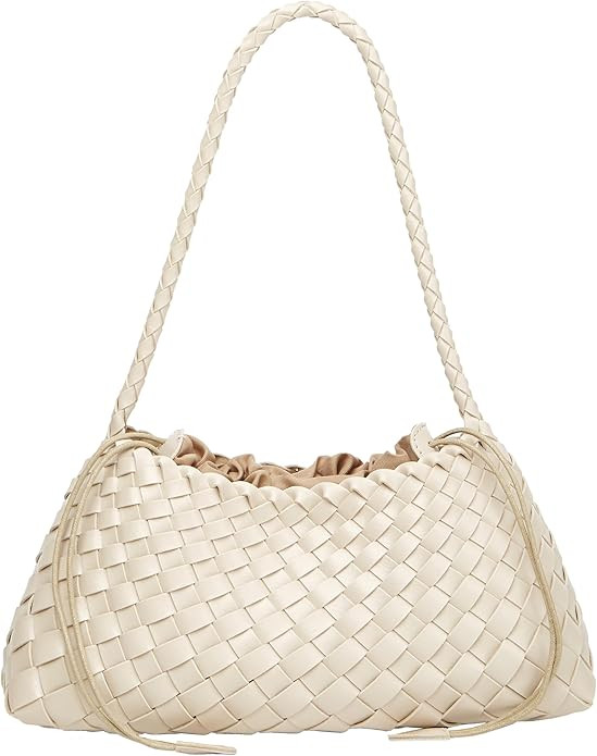 Woven Hobo Bags for Women Suede Woven Tote Bag Trendy Bucket Purse Underarm Shoulder Bag Vintage ... | Amazon (US)
