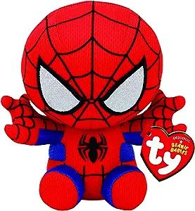 Ty Spiderman Plush, Red/blue, Regular | Amazon (US)