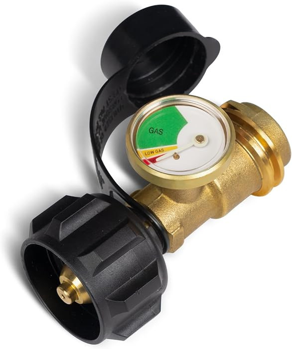 GASPRO Propane Tank Gauge, Propane Level Indicator for 5-20LB Tanks, Perfect for RV Camper, Propane Heater, Fire Pit, Gas Grill and More, QCC1/Type 1 Connection | Amazon (US)