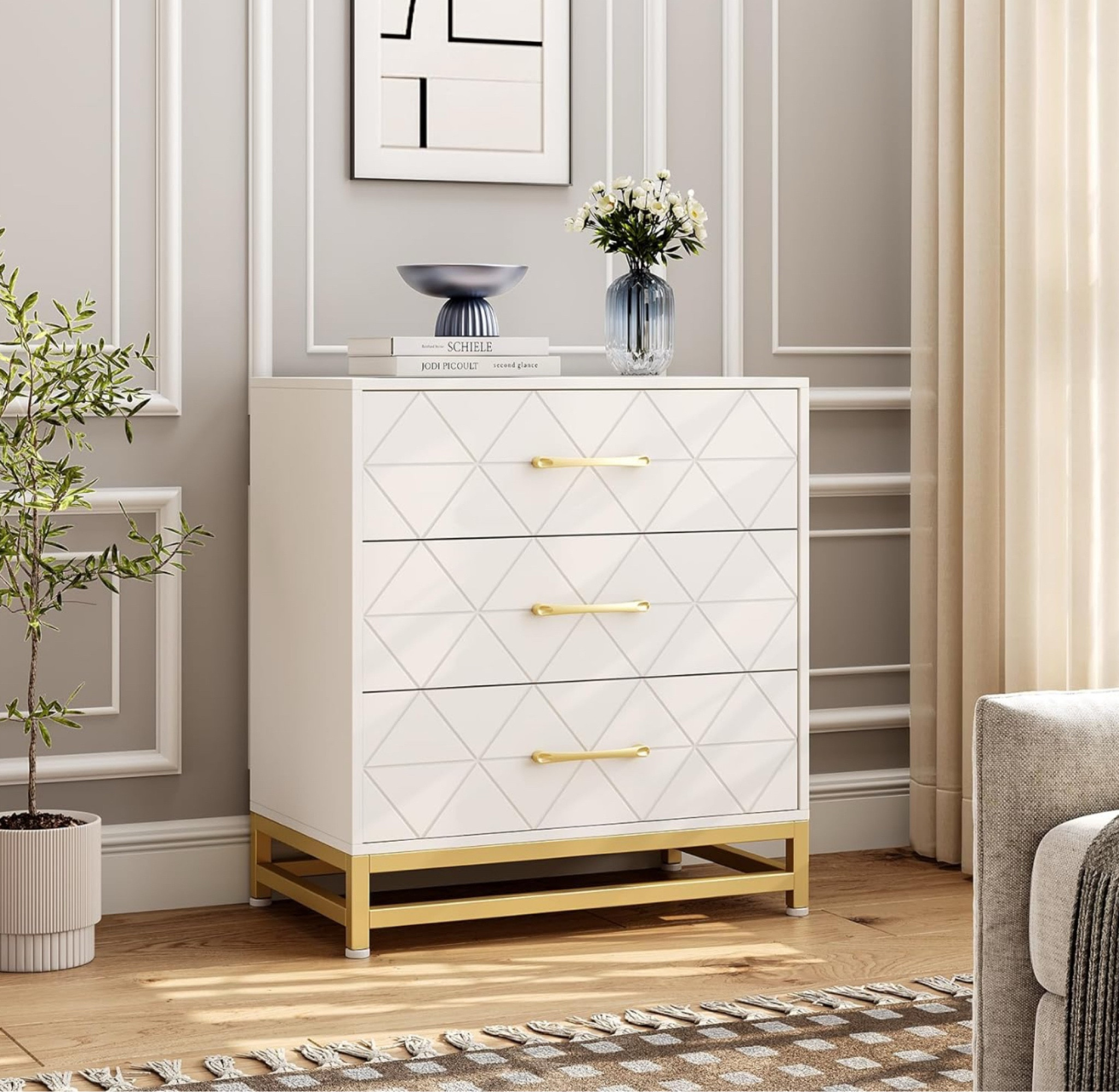 Nightstand - white and gold

#LTKHoliday #LTKGiftGuide #LTKHome