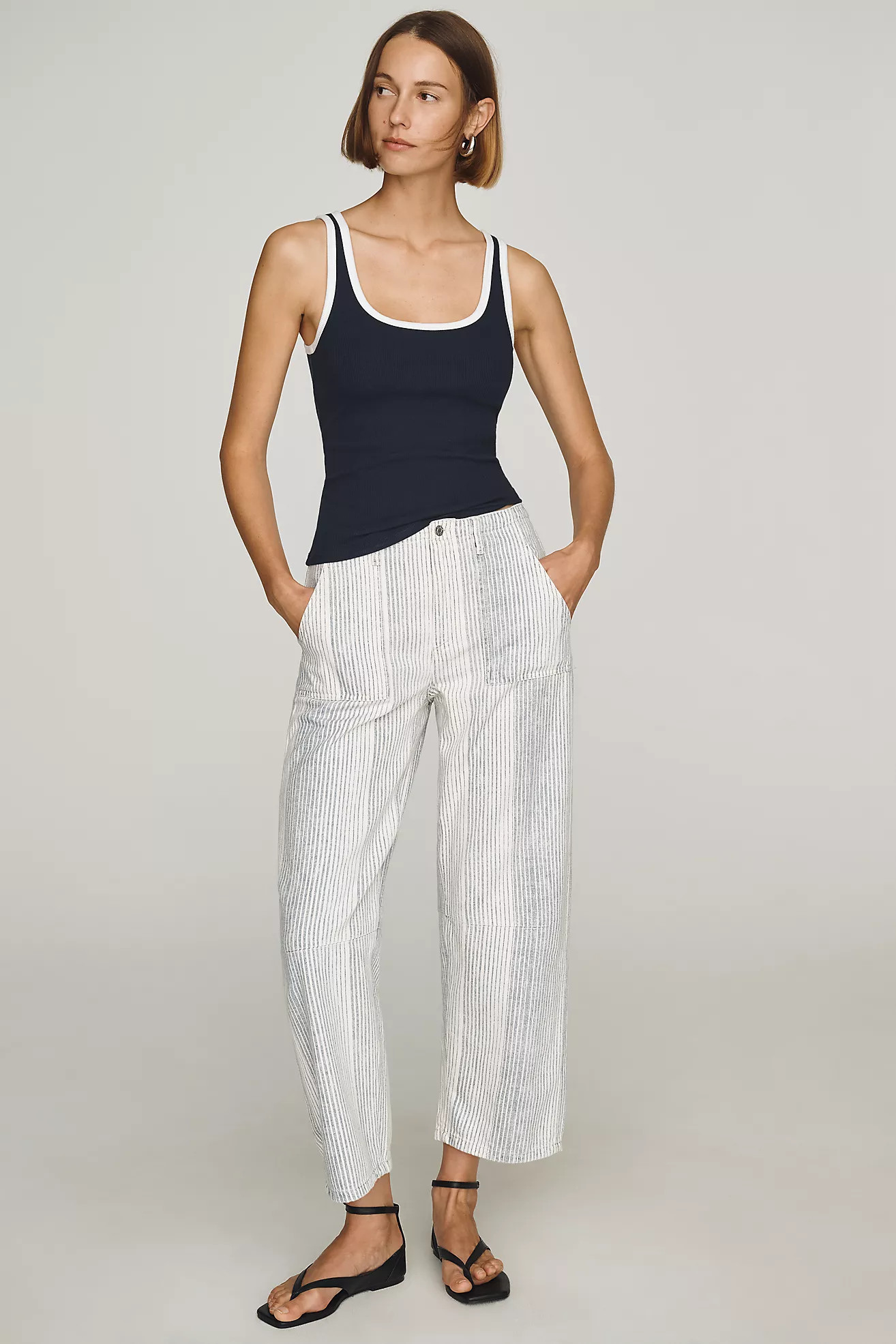 LE JEAN Utility High-Rise Barrel Jeans | Anthropologie (US)