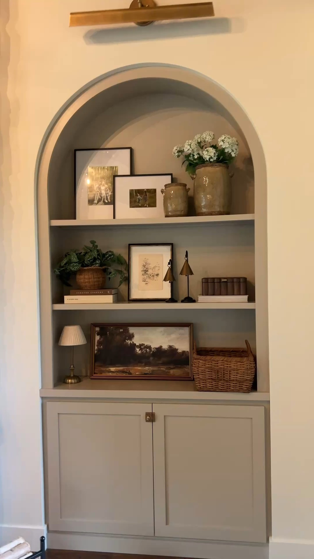 Builtin shelf decor! Magnolia items linked below all on sale!

#LTKHome #LTKSaleAlert