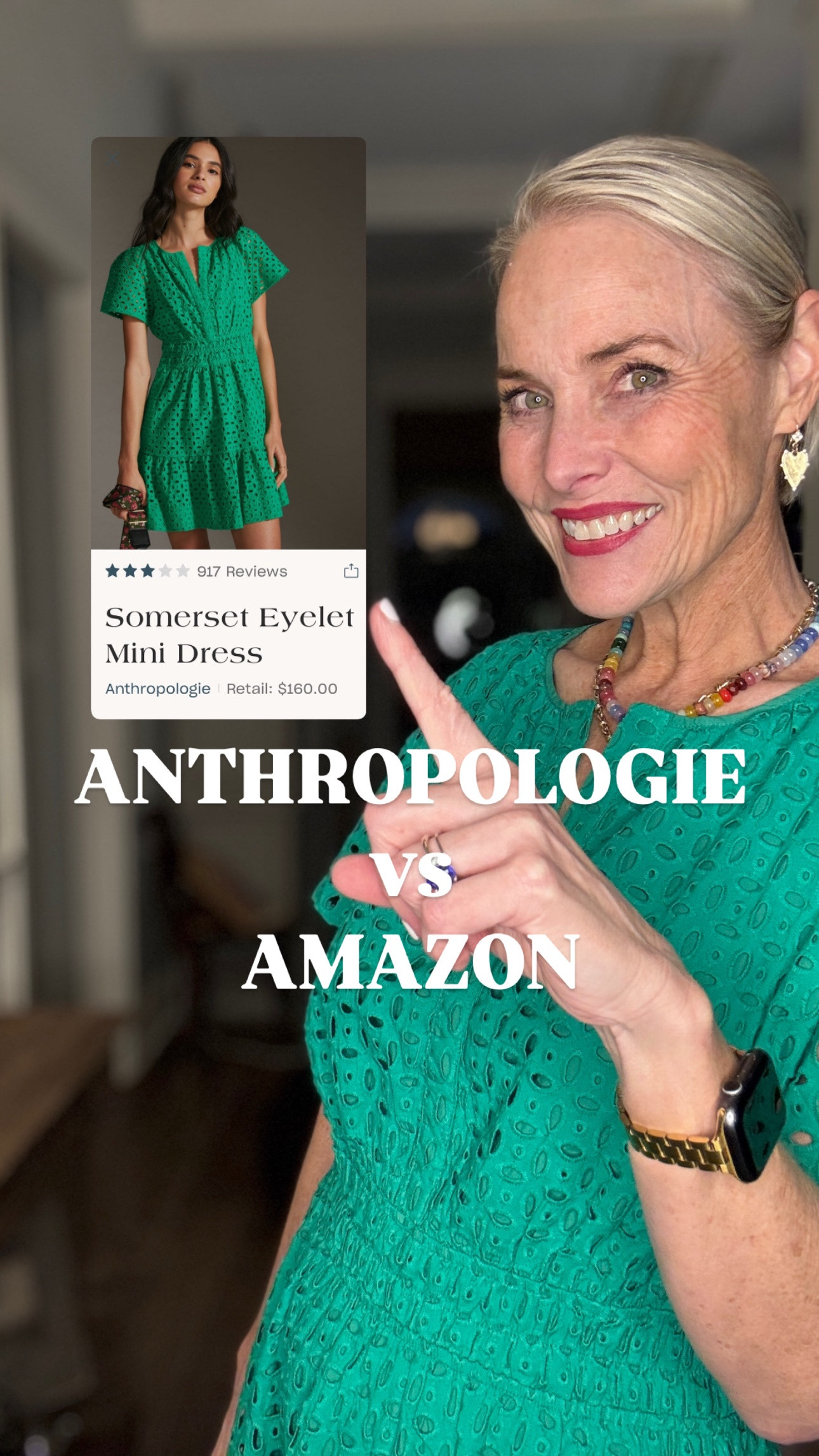 Back with another Anthropologie vs. Amazon find, and this one is too good not to share!

This eyelet dress was $160 at Anthro (and it’s already sold out!), but I found an almost identical one for under $55—and it comes in 20+ colors! It’s lightweight, lined, and so easy to throw on for anything from a summer wedding to a casual day out.

Why pay more when you don’t have to?! I’m obsessed with this one—what color would you grab? ⬇️

#LookForLess 
#AmazonFashion 
#MidlifeStyle 
#outfitinspiration 
#affordablefashion 
#outfitinspo
#laurenoggsgee
#over50style 
#lookalike
#shopltk
#ltkover50
#ltkover40
#lookforless
#ltkfindsunder50 
#ltkwatchnow
#getyourcolonoscopy


#LTKSpringSale #LTKOver40 #LTKWatchNow