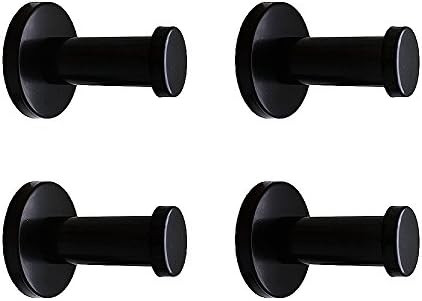 Amazon.com: NELXULAS Classic Black Stainless Steel Single Super Heavy Duty Wall Mount Hook, Bath ... | Amazon (US)