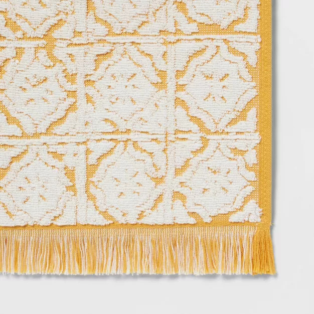 2pk Value Sculpted Tile Decorative Hand Towel - Threshold™ | Target