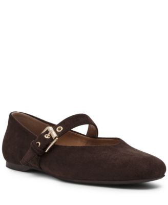 Dv Dolce Vita Women's Mulaney Buckle Mary Jane Flats - Leopard Pony | Macy's